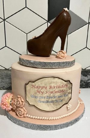 Edible Chocolate Shoe Cake